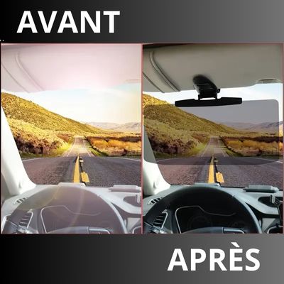 Démonstration de la comparation avec et sans le pare-soleil